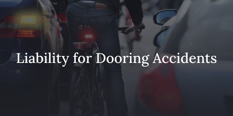 liability for dooring accidents