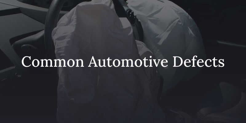 common automotive defects