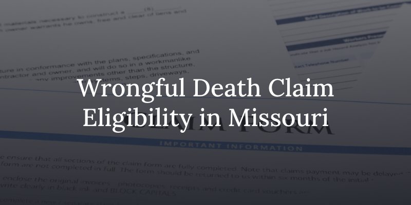 Who can file a wrongful death claim in missouri?